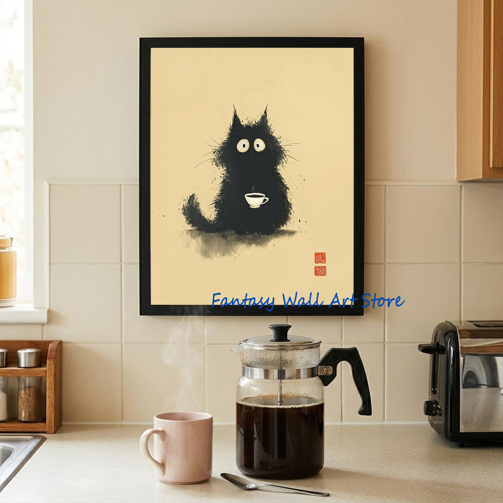 Poster Seni Kucing Jepang yang - Japanese Eating Lifestyle ulasan dan harga